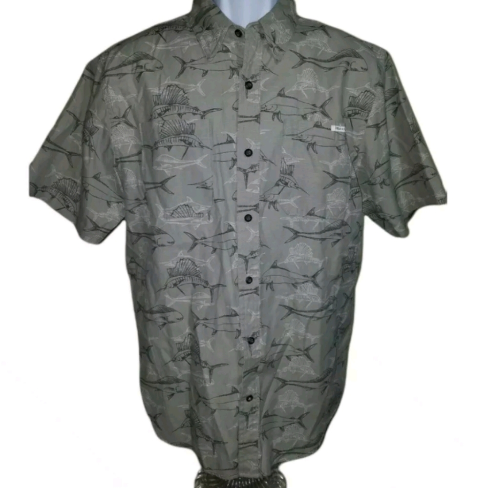 Field & Stream Men's Short Sleeve Button Up *Taupe* Fishing Shirt 